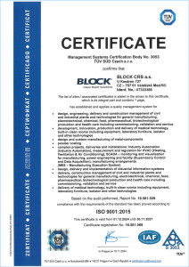 Block CRS - Certifications